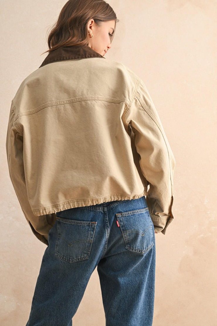 Working Girl Utility Jacket - Beige