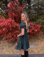 Mae Checkered Babydoll Dress