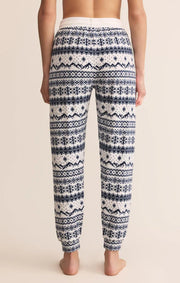 Twilight Fairisle Jogger - Vanilla Ice