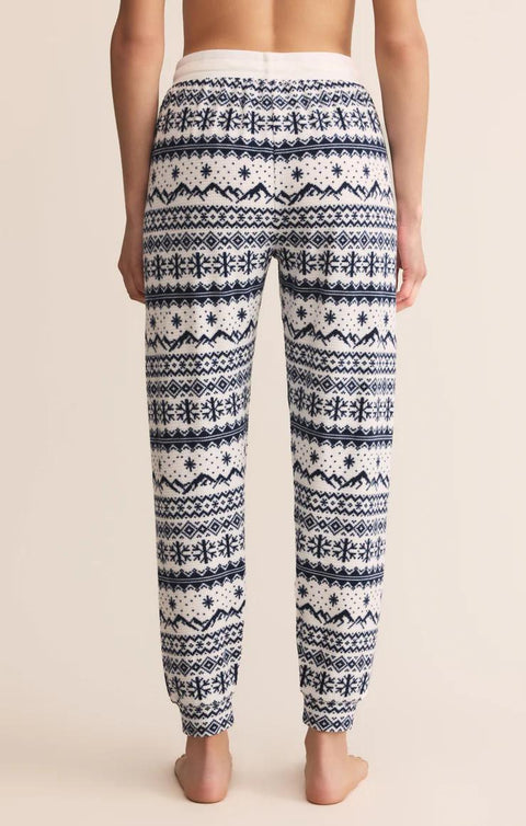 Twilight Fairisle Jogger - Vanilla Ice