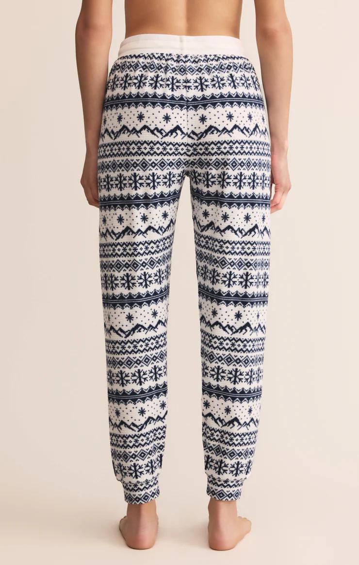 Twilight Fairisle Jogger - Vanilla Ice