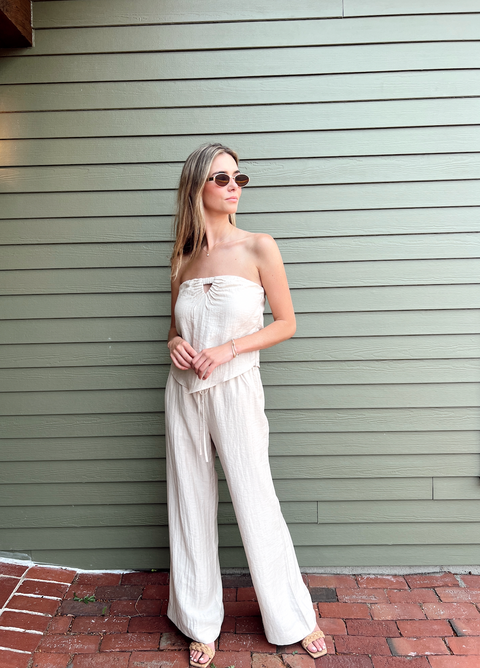 Violet Set Top - Bisque