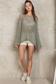 Beach Bash Cover Up Knit Green