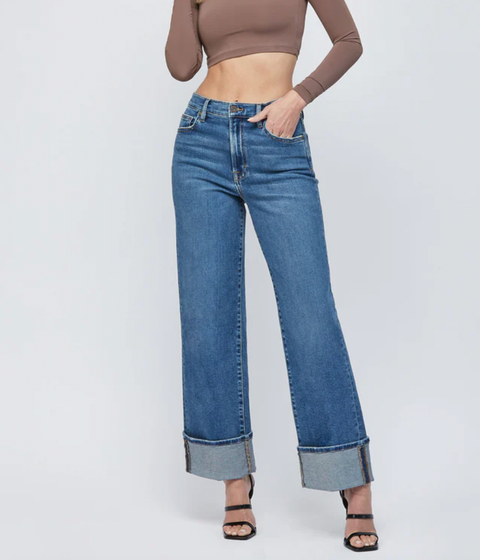 The 9313 Logan High Rise Dad Jean - Dark Blue