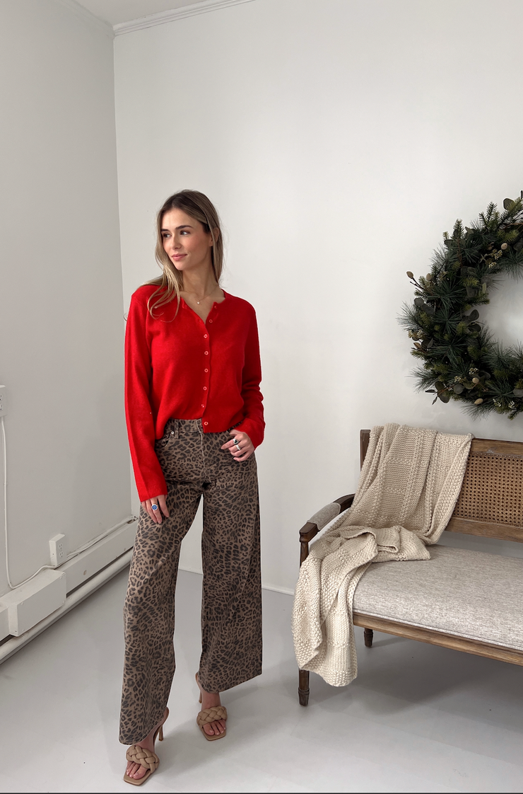 Medina Cardigan - Red