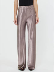 Satin Babe Bais Long Pant - Mauve Brown