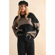 Call Back Sweater - Black/Olive
