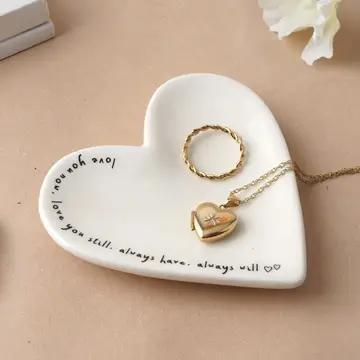 Send with Love Heart Ring Dish