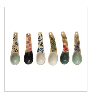 Hand-Painted Spoon with Handle
