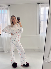 Alpine Tree Long Sleeve Top - White