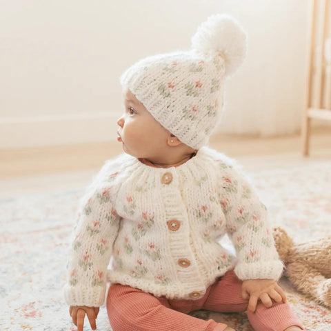 Bitty Blooms Blush Cardigan Sweater Baby & Toddler