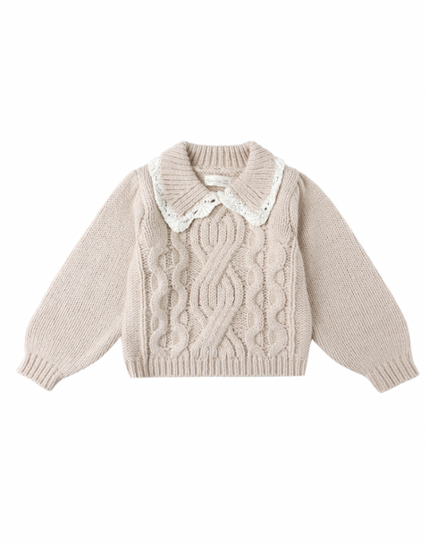 The Alice Sweater - Heathered Antique