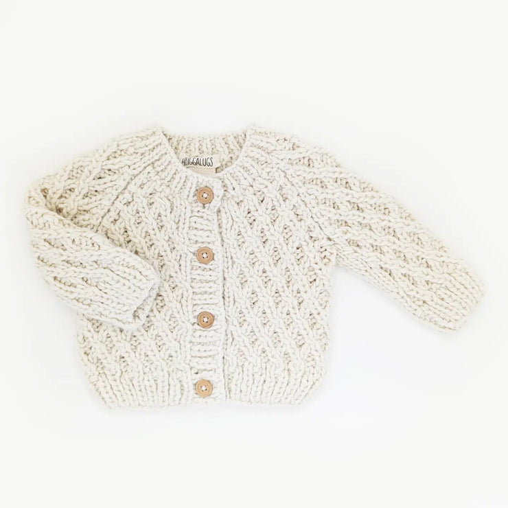 Waffle Cardigan Sweater Natural Baby & Toddler