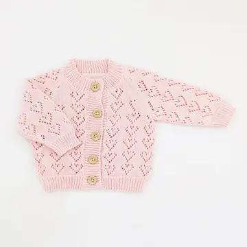Heart Lace Blush Valentine Cardigan Sweater Baby & Toddler