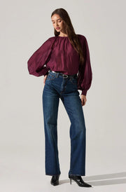 Reyen Top - Deep Wine