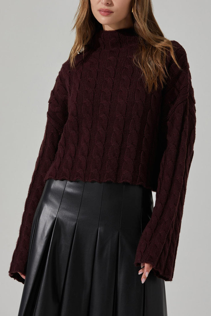 sloan sweater wine