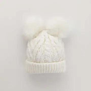 Winter White Fluffer Beanie Hat Baby & Kids