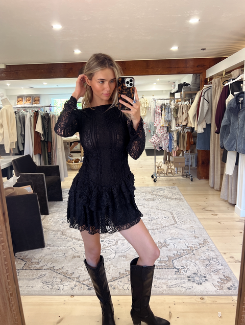 Tabby Lace Mini in Black
