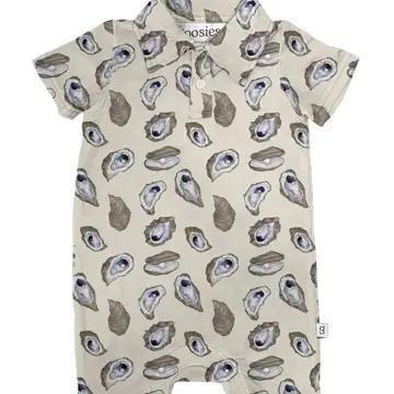 Coastal Oysters Polo Romper