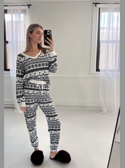 Slopes Fairisle Long Sleeve Top - Vanilla Ice