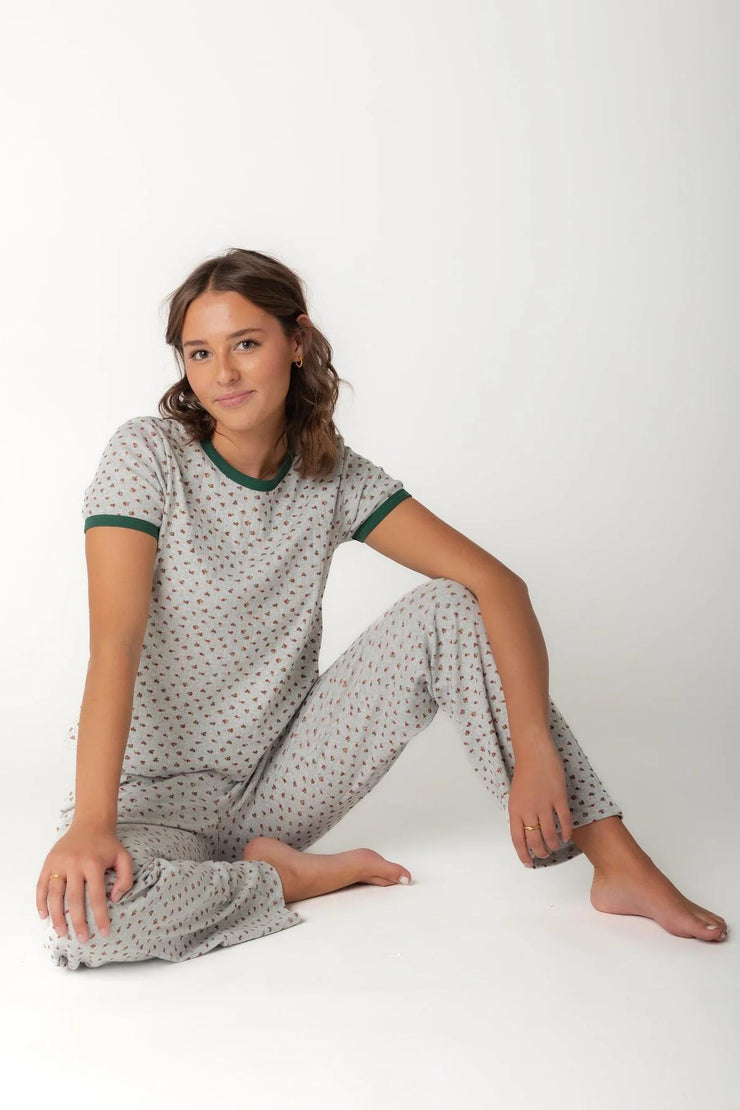 Feeling Festive Pj Set - Grey