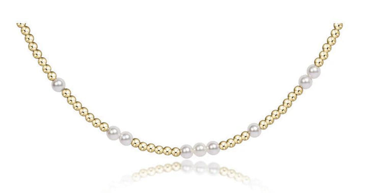 E. Newton 17" Choker Hope Unwritten - 3mm Pearl
