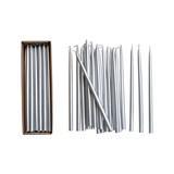 Unscented Thin Taper Candles in Box, Set of 24