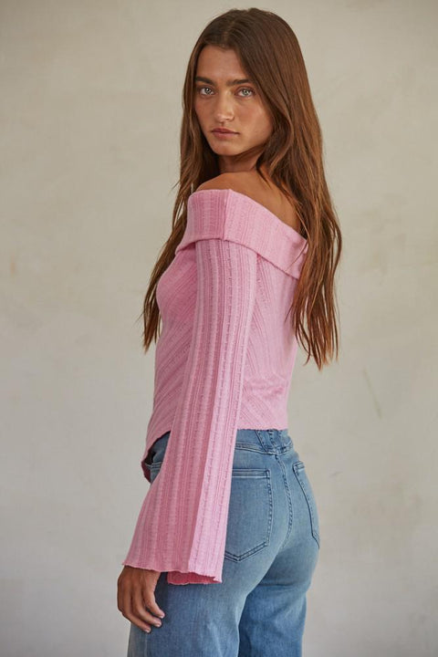 YUNA TIE TOP - Pink