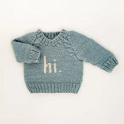 Hi. Surf Crew Neck Sweater Baby & Toddler - BLUE