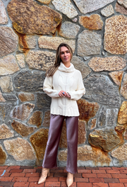 LARK: CABLE TURTLENECK SWEATER