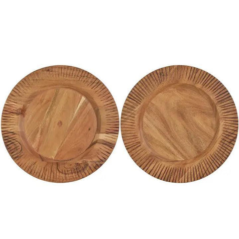 Caleb Acacia Wood Charger Plate