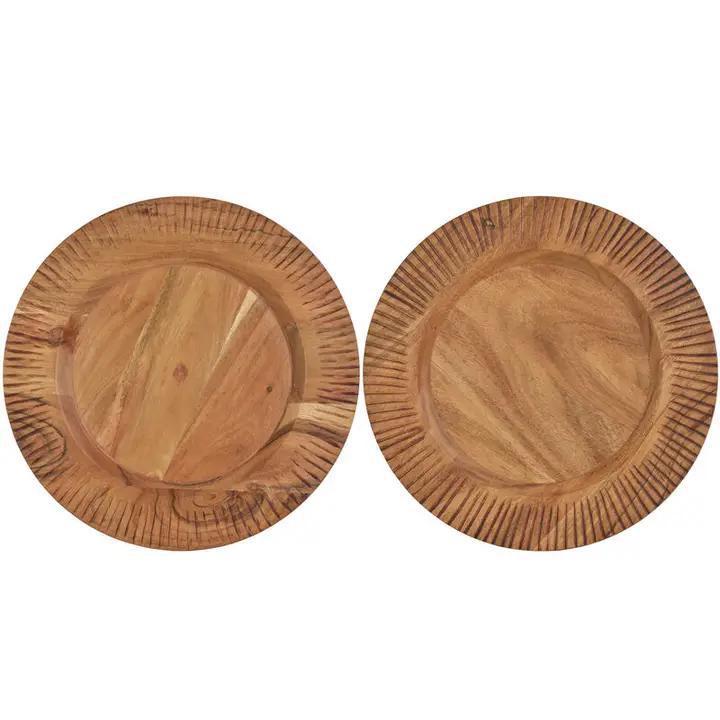 Caleb Acacia Wood Charger Plate