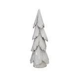 Large White Handmade Stoneware Tree, Reactive Glaze