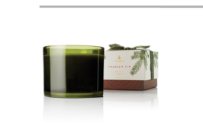 Frasier Fir 17oz Poured Candle, 3-wick, Green