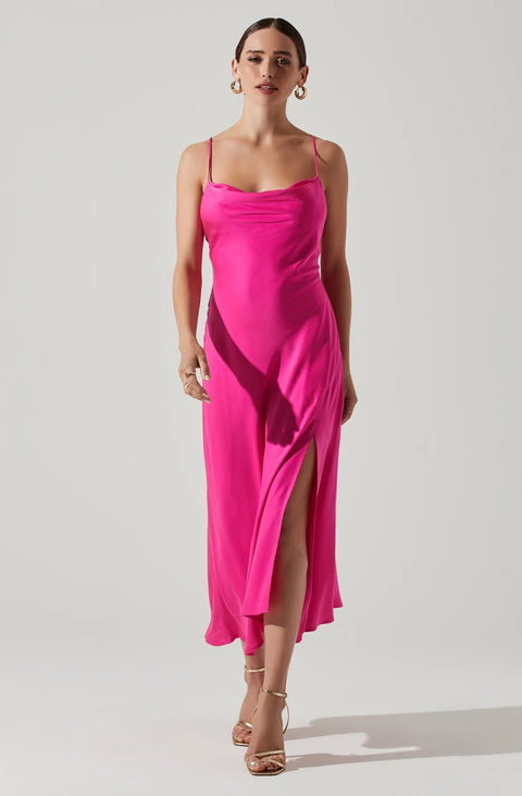 Gaia Dress Fuchsia