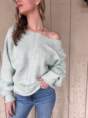 Sunny Rays Sweater - Dusty Mint