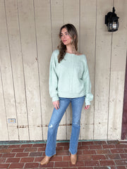 Sunny Rays Sweater - Dusty Mint