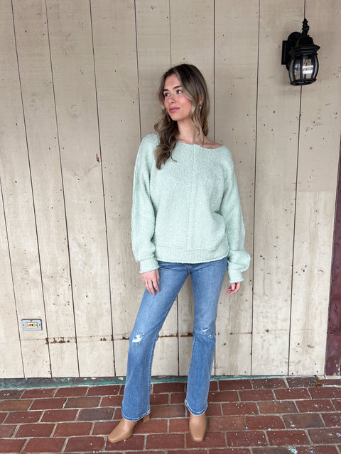 Sunny Rays Sweater - Dusty Mint