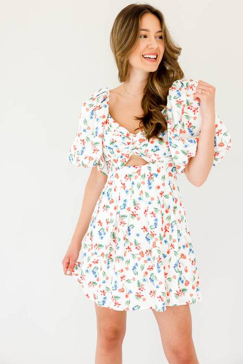 Serilda Cutout Floral Mini
