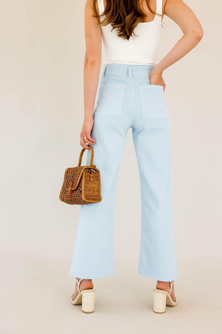 Muse High-Waisted Crop Flare (blue)