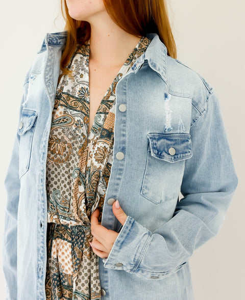 Gone Country Denim Shacket