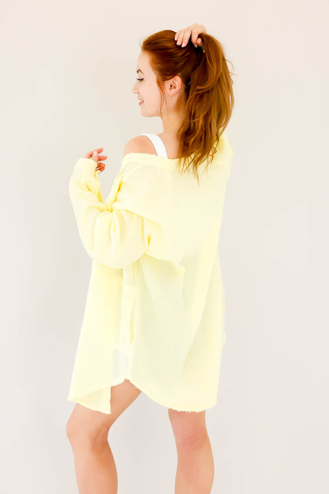 A Classic Gauze Button Up