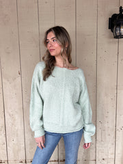 Sunny Rays Sweater - Dusty Mint