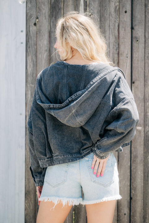 Back to BC Denim Hoodie