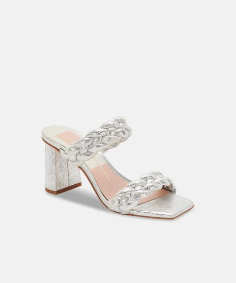 Dolce Vita Silver Metallic Paily Heels
