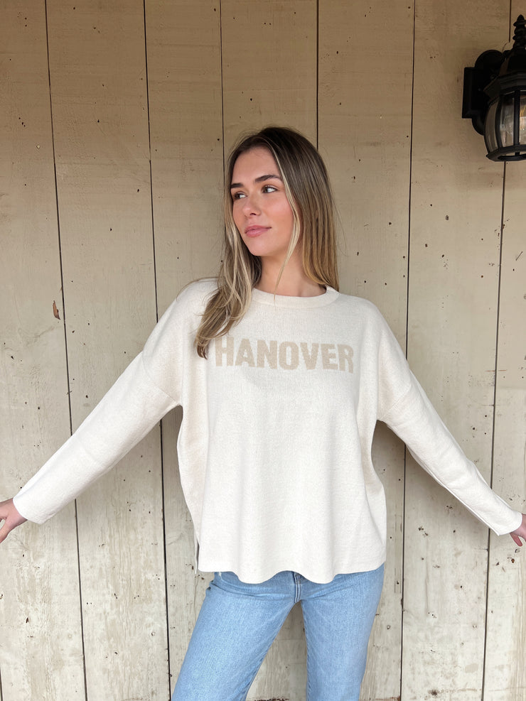 Hanover Everyday Relaxed Sweater -Natural/Camel