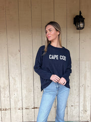 Cape Cod Island Icon Sweater - Navy/Natural