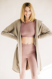 Coffee Run Cardigan Taupe
