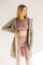 Coffee Run Cardigan Taupe