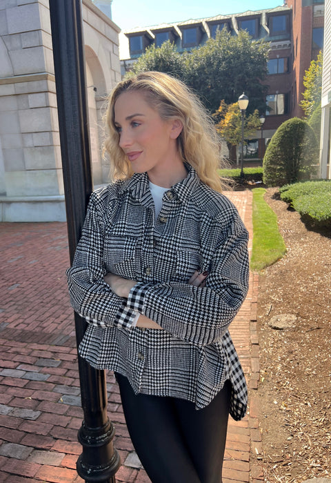 Gingham What They Want Shacket